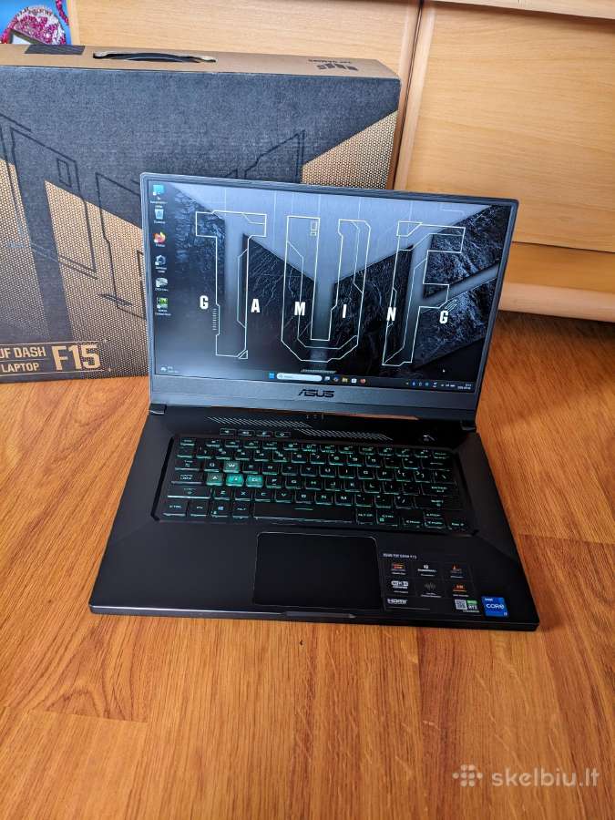 Ausu tuf dash f15 / i7-11370h / Rtx 3060 / 144hz - nuotraukos Nr. 3