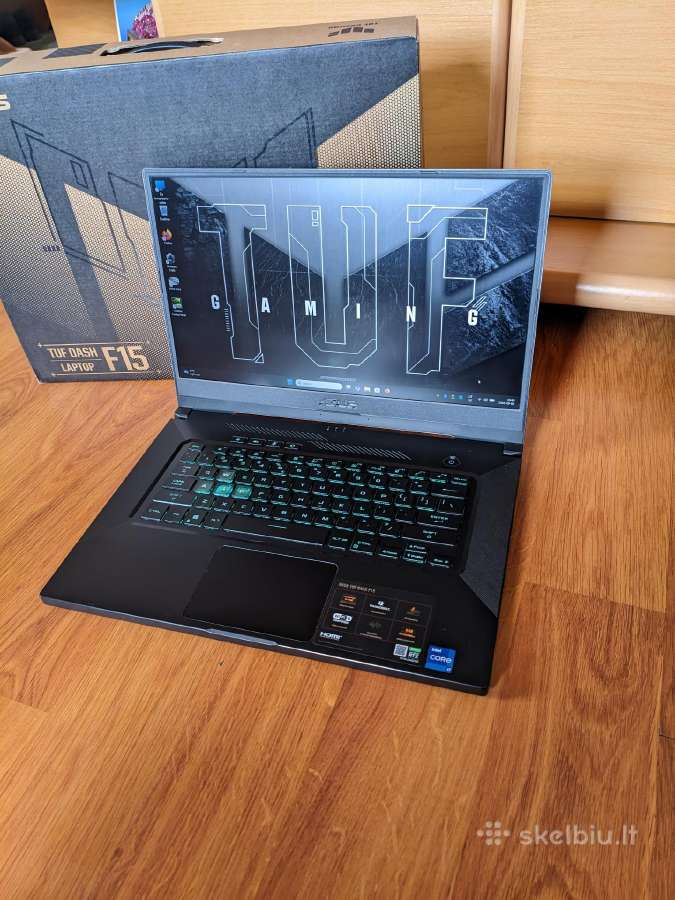 Ausu tuf dash f15 / i7-11370h / Rtx 3060 / 144hz - nuotraukos Nr. 4