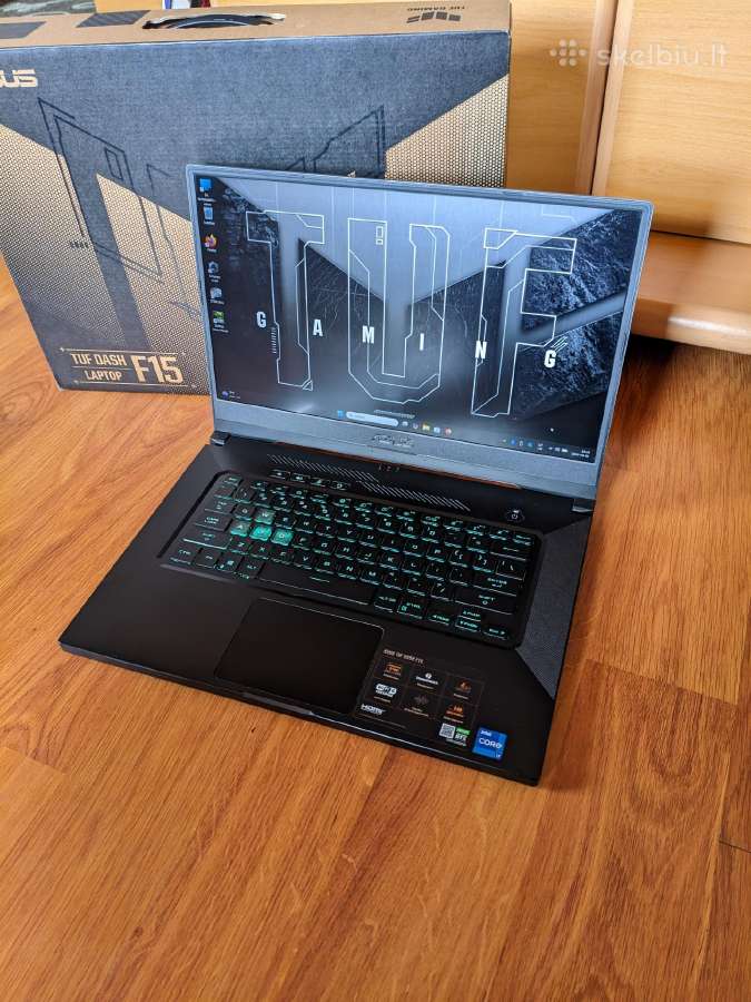 Ausu tuf dash f15 / i7-11370h / Rtx 3060 / 144hz - nuotraukos Nr. 5