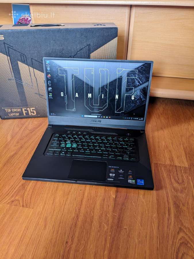 Ausu tuf dash f15 / i7-11370h / Rtx 3060 / 144hz - nuotraukos Nr. 6