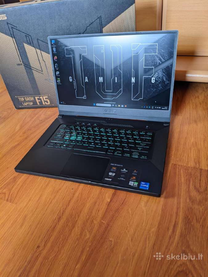 Ausu tuf dash f15 / i7-11370h / Rtx 3060 / 144hz - nuotraukos Nr. 7