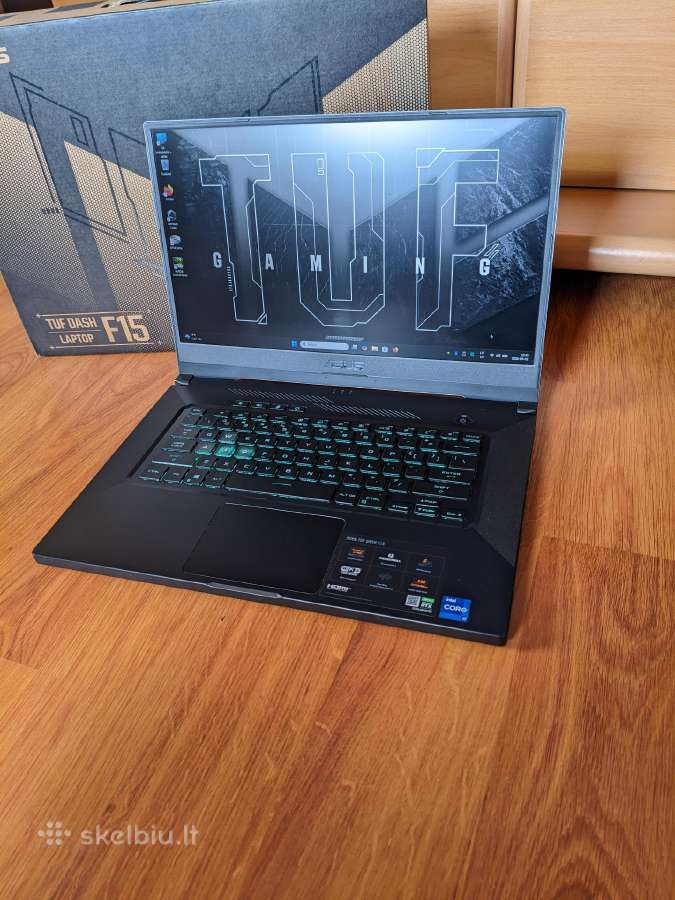 Ausu tuf dash f15 / i7-11370h / Rtx 3060 / 144hz - nuotraukos Nr. 8