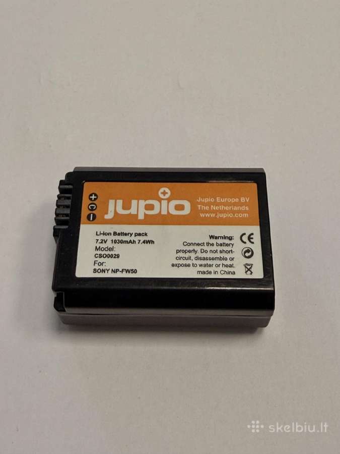 Akumuliatorius Jupio Cso0029 analogas Sony Np-fw50 - nuotraukos Nr. 2