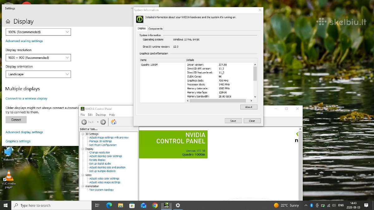 Fujitsu Celsius H710 i7 8gb SSD - nuotraukos Nr. 10