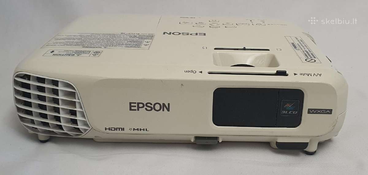 Epson Eb-w28 Wxga projektorius, Hdmi, su pulteliu - nuotraukos Nr. 3