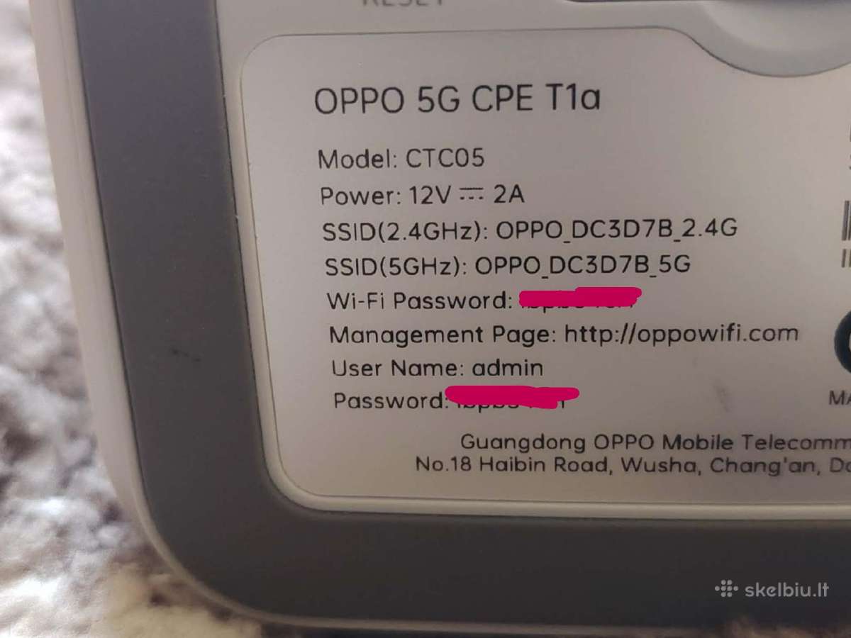 Oppo 5G cpe t1a maršrutizatorius (atrakintas) - nuotraukos Nr. 4