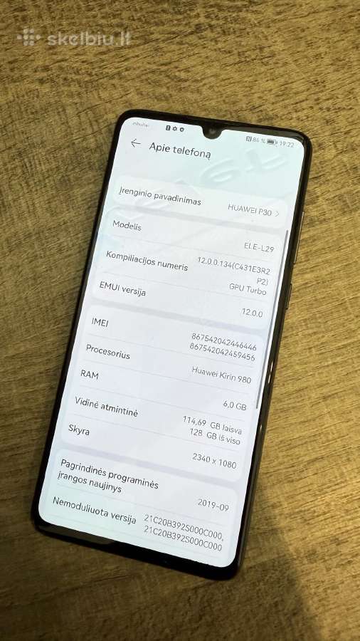 Huawei P30 128gb - nuotraukos Nr. 3