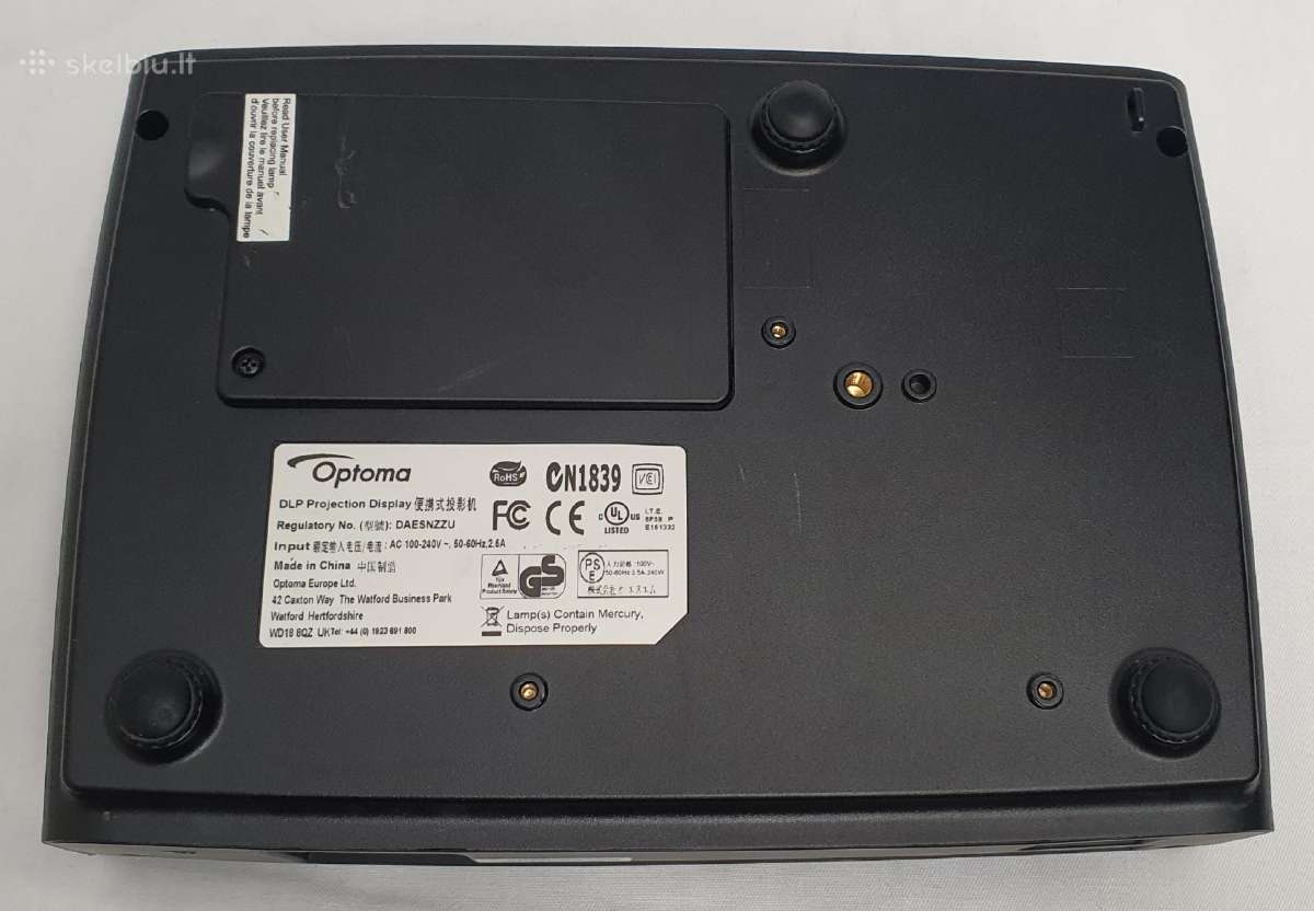 Optoma Dlp projektorius, Vga ir S-video - nuotraukos Nr. 7