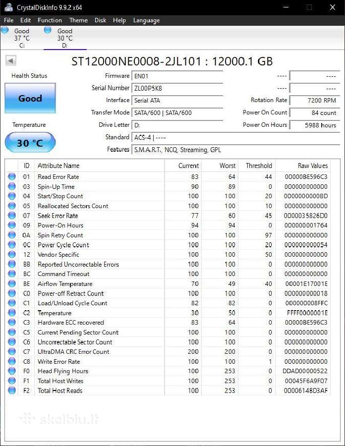Seagate Ironwolf Pro 12 TB Nas HDD - nuotraukos Nr. 2