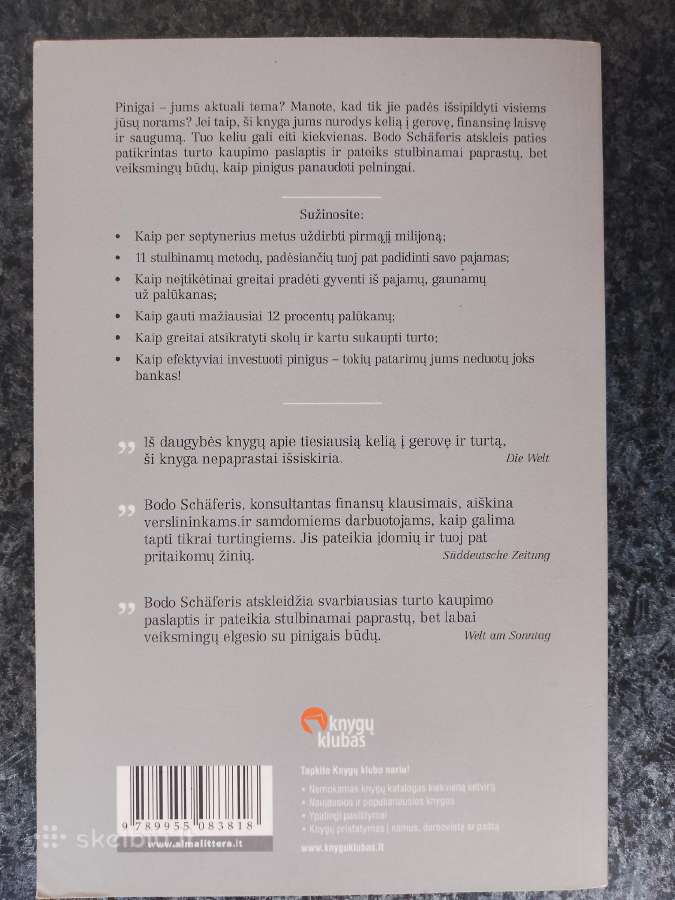 Bodo Shafer knygos ir Misiju vadyba - nuotraukos Nr. 5