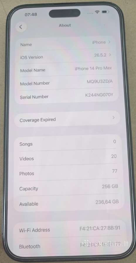 Ipone 14 Pro Max 256gb - nuotraukos Nr. 4
