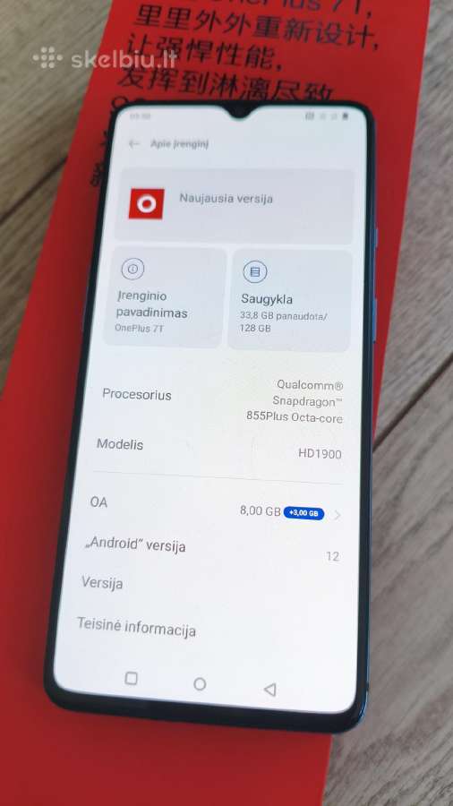 Oneplus 7t 8/128 GB - nuotraukos Nr. 2