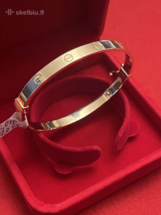 Prabangi auksinė Cartier Love apyrankė-lankas - nuotraukos Nr. 5