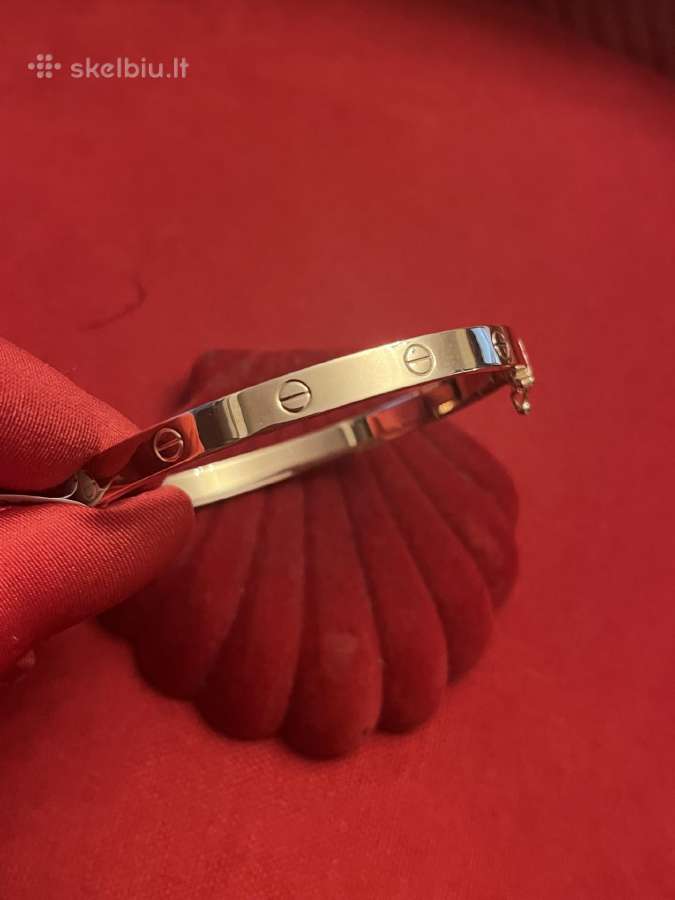 Prabangi auksinė Cartier Love apyrankė-lankas - nuotraukos Nr. 7