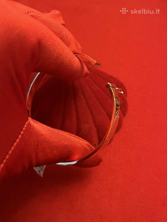Prabangi auksinė Cartier Love apyrankė-lankas - nuotraukos Nr. 9