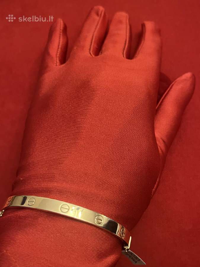 Prabangi auksinė Cartier Love apyrankė-lankas - nuotraukos Nr. 11