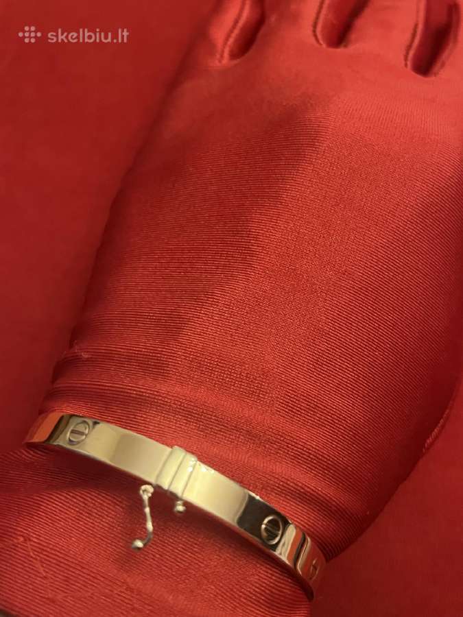 Prabangi auksinė Cartier Love apyrankė-lankas - nuotraukos Nr. 13