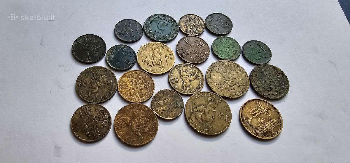 1925-1936 Lietuvos tarpukario centai 20vnt - nuotraukos Nr. 2