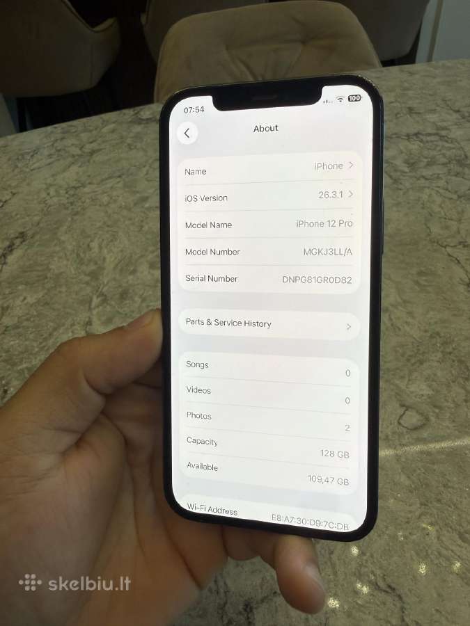 iPhone 12 pro, 128gb 90% - nuotraukos Nr. 5