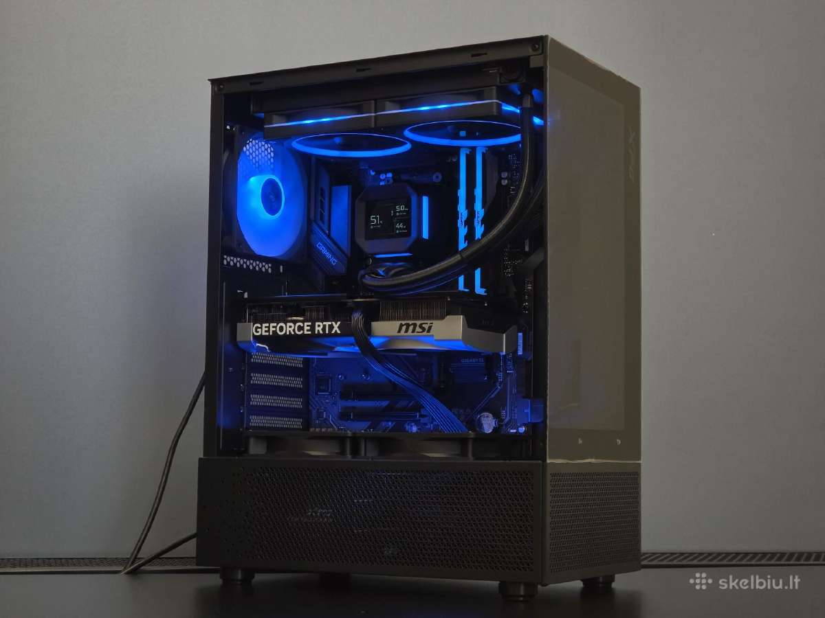 Rtx 5070 Kompiuteris su Ryzen 7 7800x3d, 32gb 6000 - nuotraukos Nr. 2