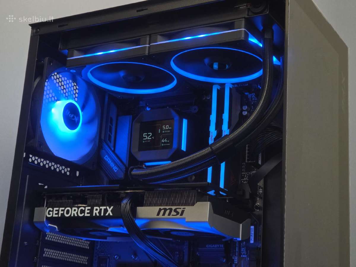 Rtx 5070 Kompiuteris su Ryzen 7 7800x3d, 32gb 6000 - nuotraukos Nr. 3