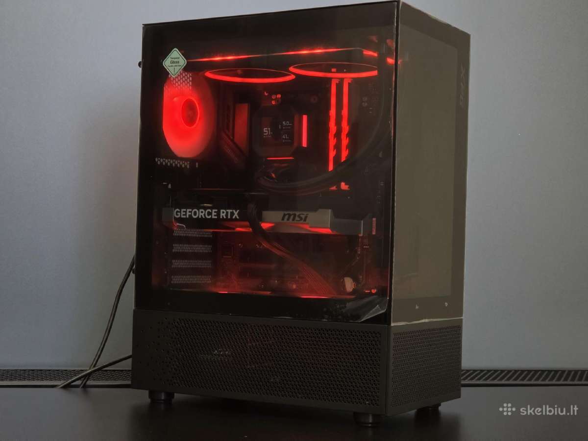 Rtx 5070 Kompiuteris su Ryzen 7 7800x3d, 32gb 6000 - nuotraukos Nr. 6