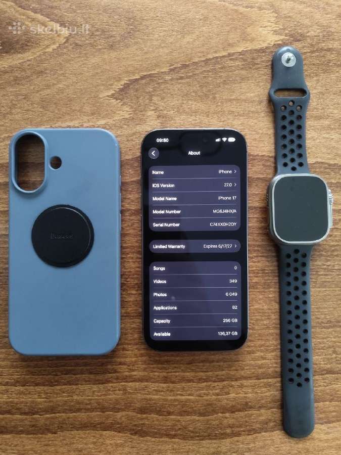 iPhone 17 256gb 100% baterija - nuotraukos Nr. 3