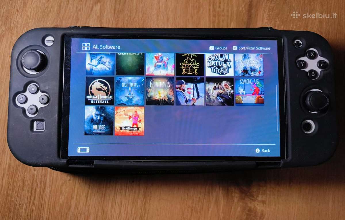 Nintendo switch Oled su zaidimais - nuotraukos Nr. 4