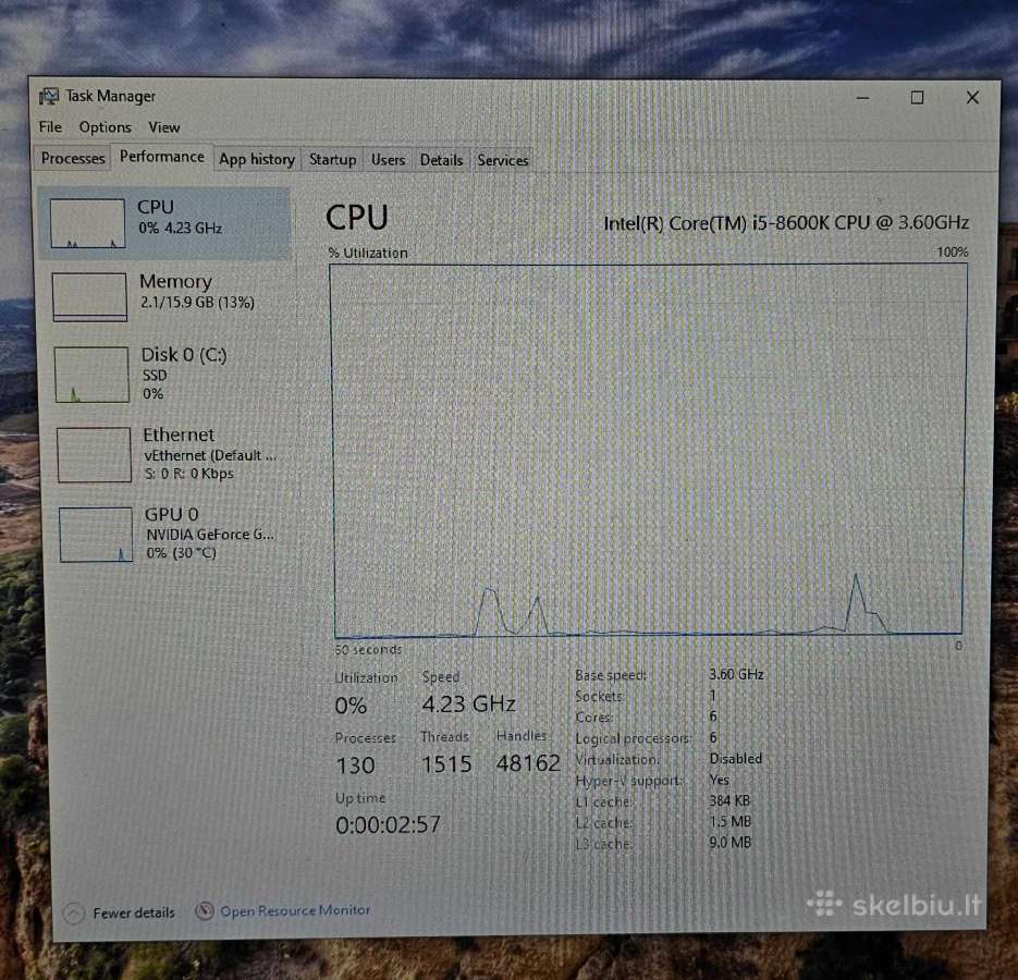 Stacionarus kompiuteris su Gtx 1060 6gb - nuotraukos Nr. 6