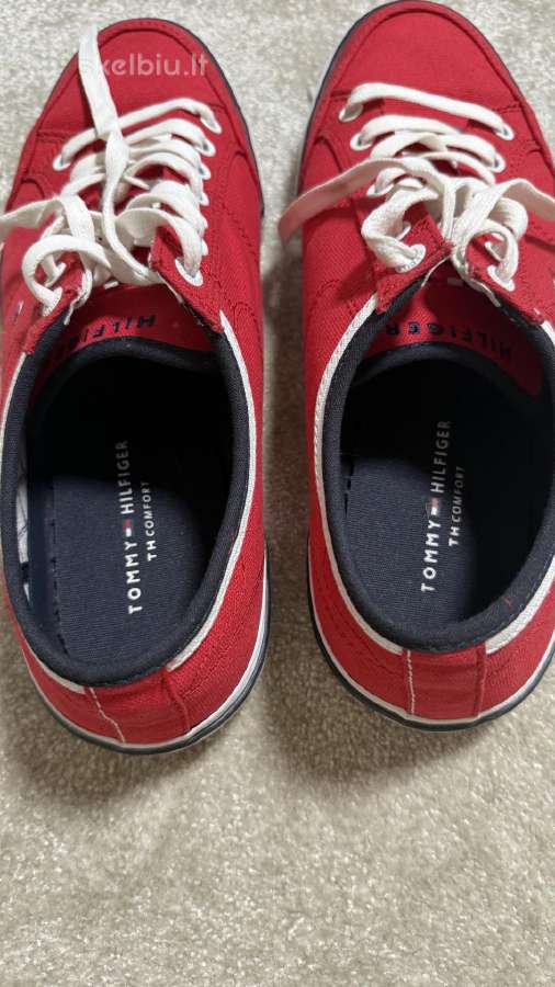 Tommy Hilfiger sportbačiai, raudoni, 44 dydis - nuotraukos Nr. 4