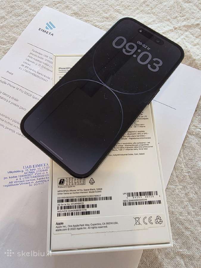 iPhone 14 pro 128gb - nuotraukos Nr. 2
