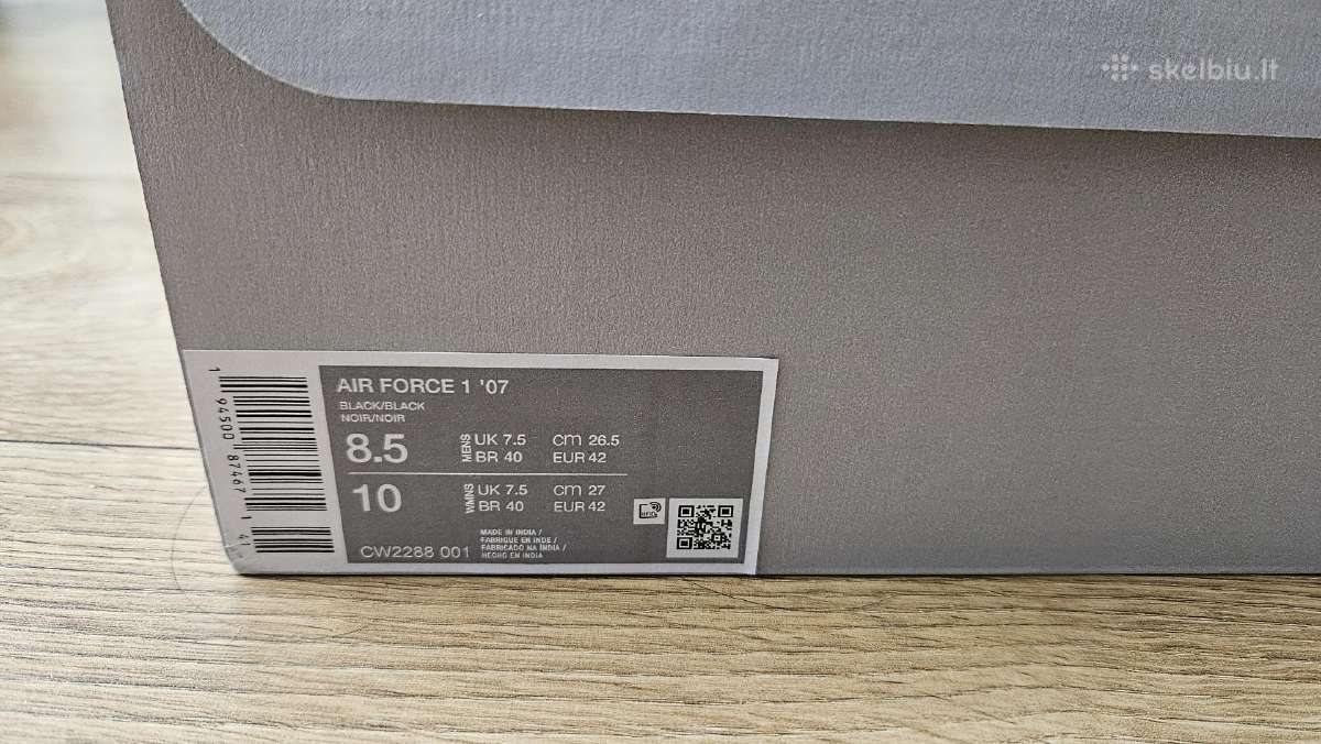 Batai Nike Air Force 1 07 Dydis 42 - nuotraukos Nr. 6
