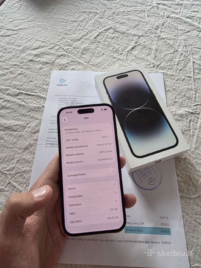 iPhone 14 pro 128gb - nuotraukos Nr. 8