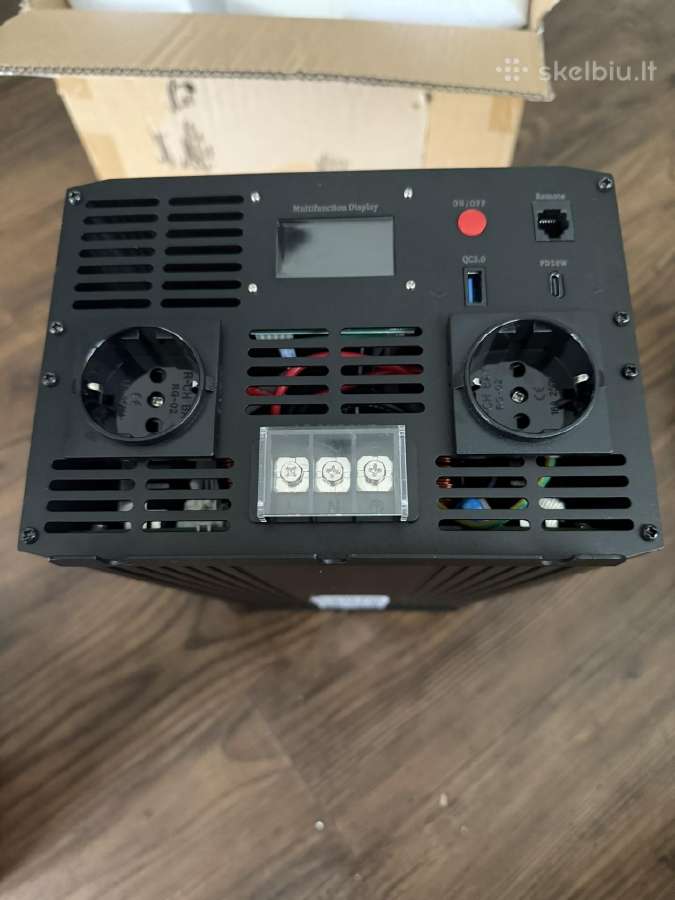 Įtampos keitiklis inverteris C 12v Ac 230v, 3500w - nuotraukos Nr. 2