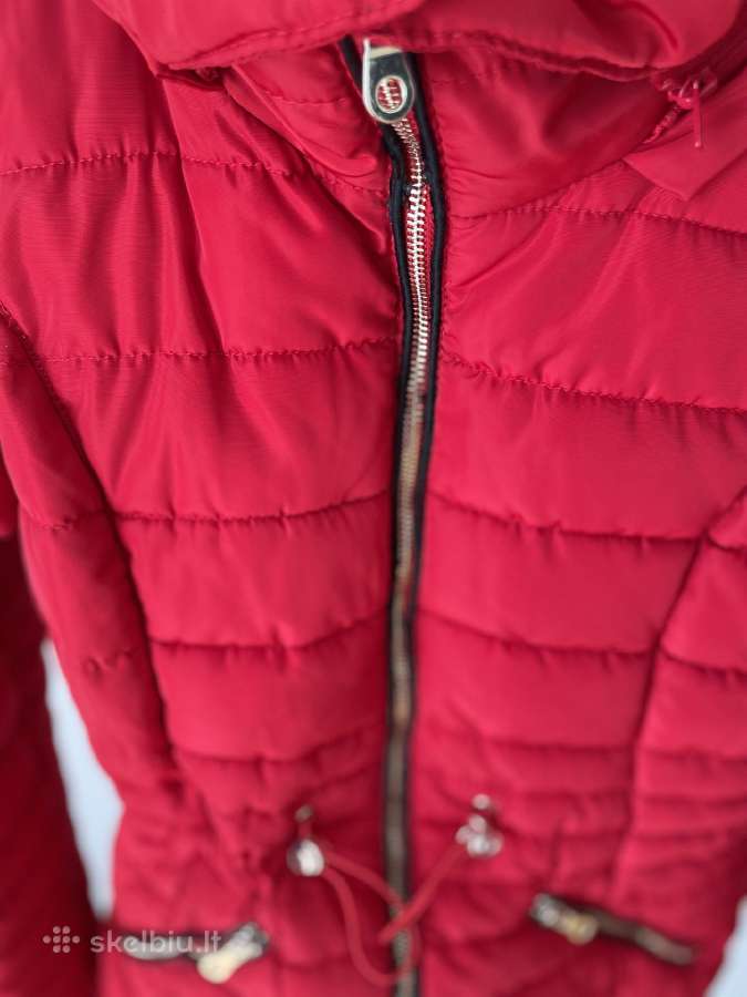 F&f raudona dygsniuota striukė su gobtuvu - nuotraukos Nr. 8