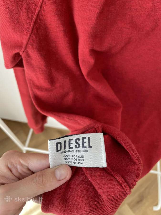 Diesel raudonas vyriškas megztinis, S dydis - nuotraukos Nr. 5