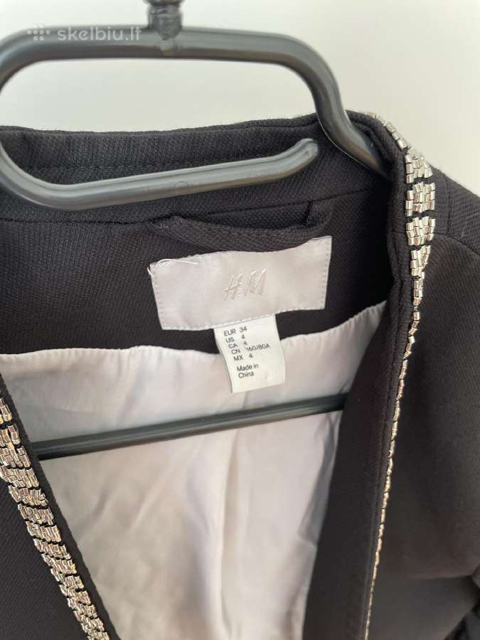 H&m juodas elegantiškas švarkas - nuotraukos Nr. 4