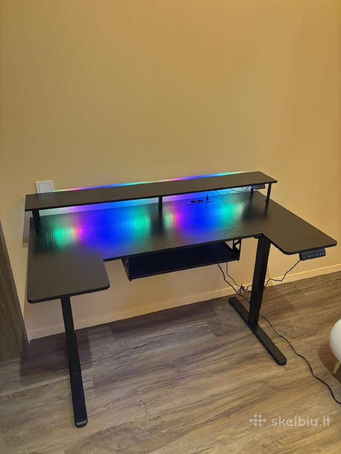 Darbo gaming stalas 140x70cm reguliuojamo aukscio - nuotraukos Nr. 2