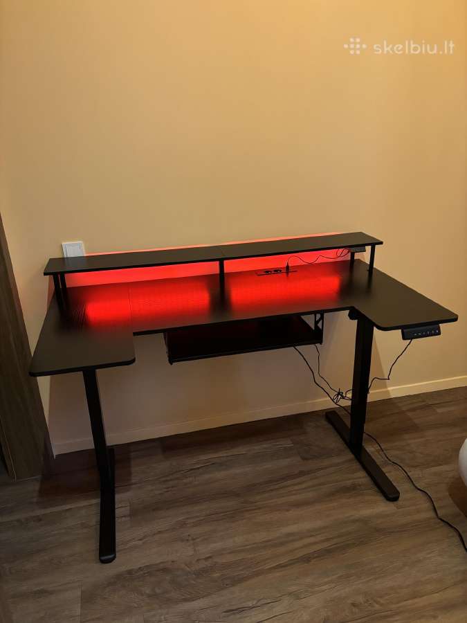Darbo gaming stalas 140x70cm reguliuojamo aukscio - nuotraukos Nr. 3