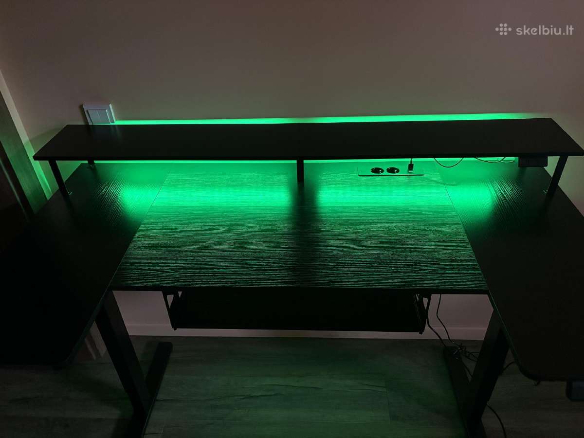 Darbo gaming stalas 140x70cm reguliuojamo aukscio - nuotraukos Nr. 5