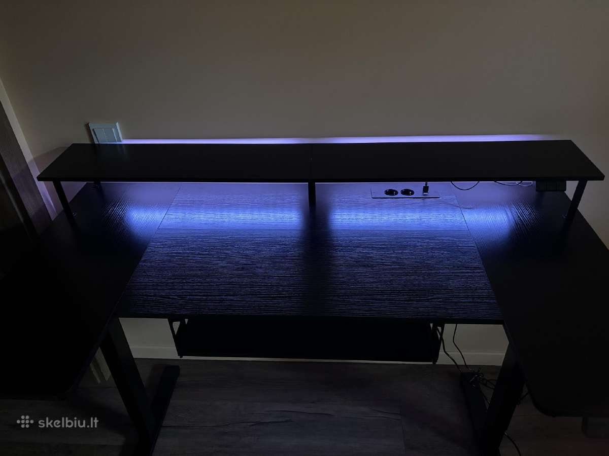 Darbo gaming stalas 140x70cm reguliuojamo aukscio - nuotraukos Nr. 8