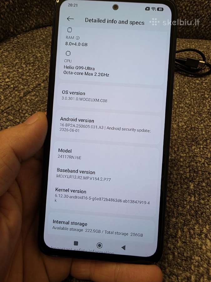 Xiaomi redmi note 14 256gb - nuotraukos Nr. 8