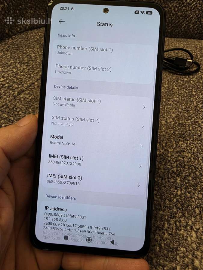 Xiaomi redmi note 14 256gb - nuotraukos Nr. 9