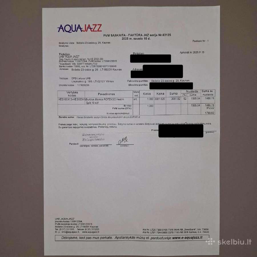 Šilumos siurblys oras vanduo ,Rotenso'' - nuotraukos Nr. 9