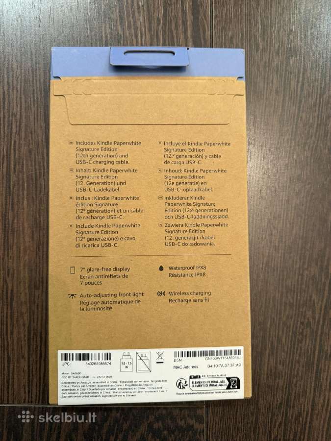 Kindle Paperwhite Signature Edition Gen 12, 32gb - nuotraukos Nr. 2