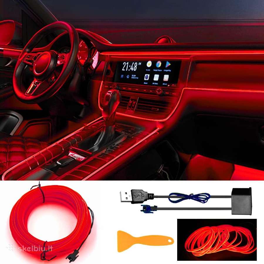 LED aplinkos apšvietimo juosta automobiliui namams - nuotraukos Nr. 7