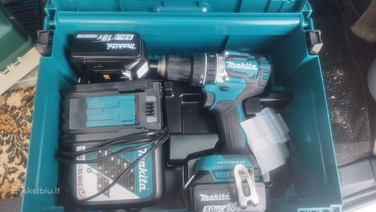 Makita Dhp484rtj komplektas - nuotraukos Nr. 2