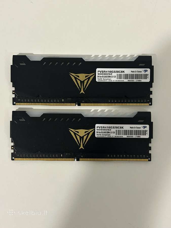 Patriot Viper Rgb ddr4 16gb (2x8gb) 3200mhz RAM - nuotraukos Nr. 2