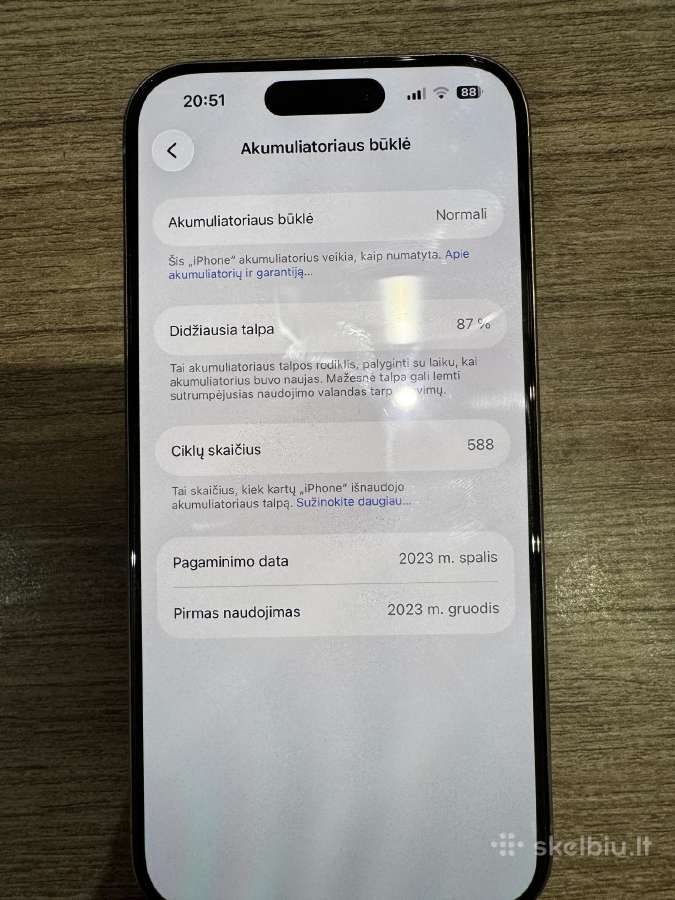 iPhone 15 pro 256gb - nuotraukos Nr. 8