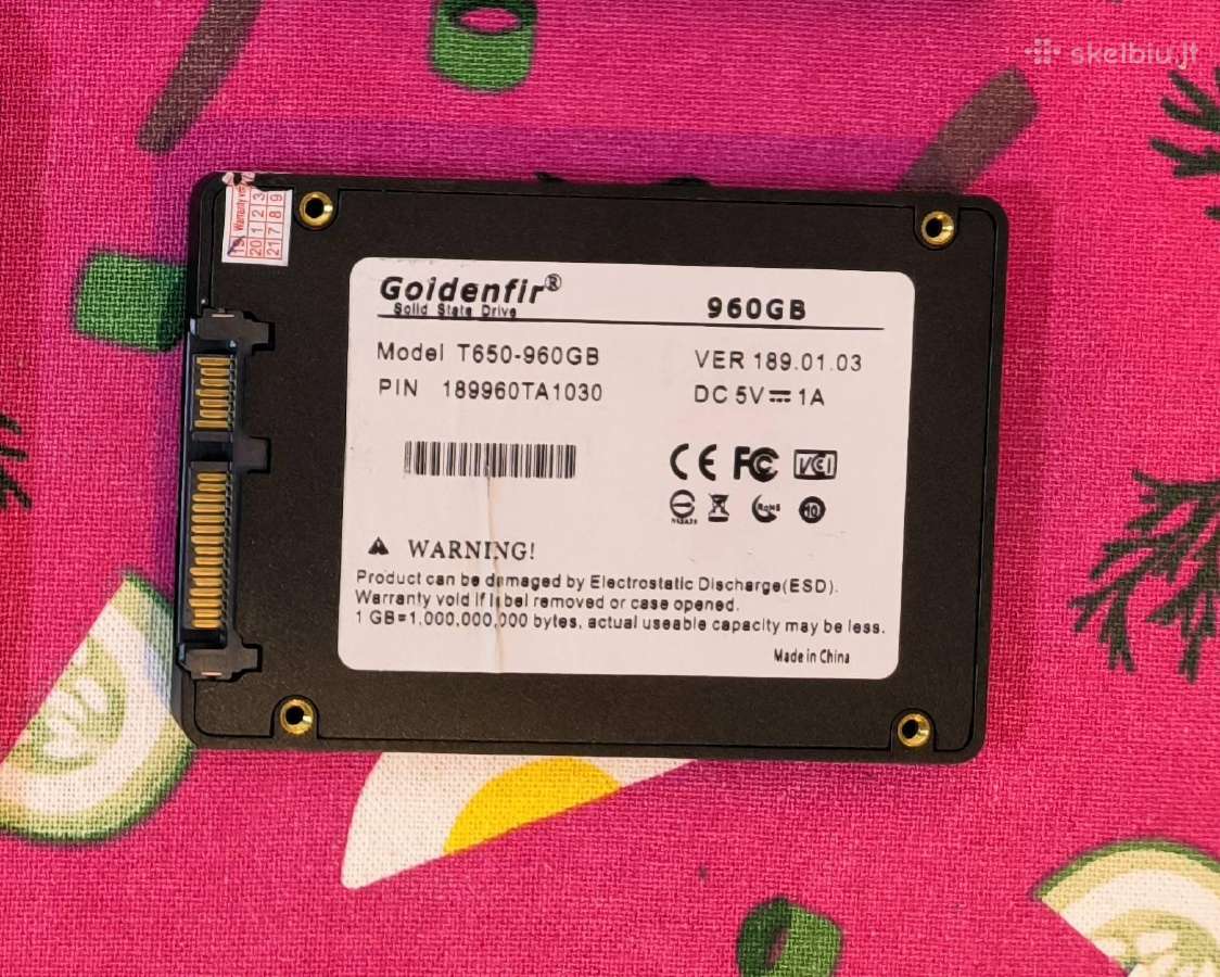 Goldenfir 2.5" Sata SSD 960gb - nuotraukos Nr. 2